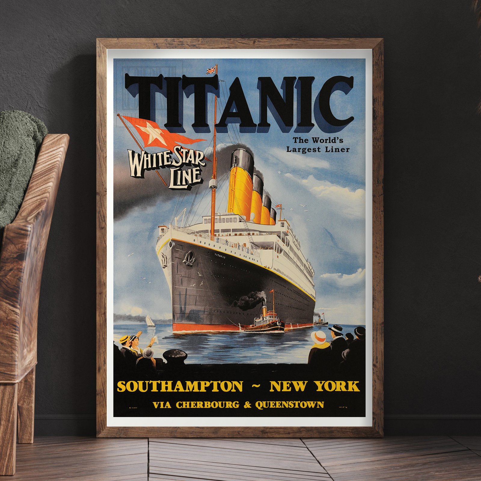 Titanic | P.C. Fussey | 1912 | Wall Art Print | Home Decor